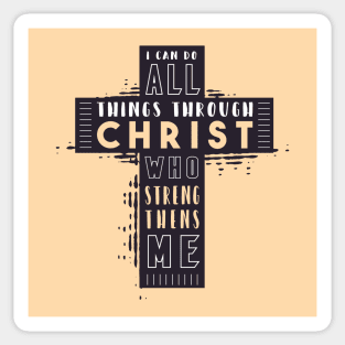 Bible verse | cross quote Sticker